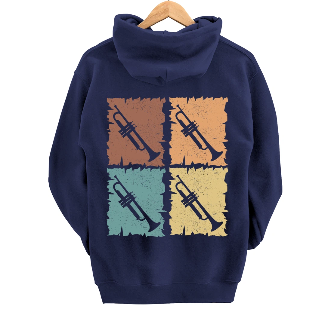 Trumpets graphic trumpeter design brass music Pullover Hoodie