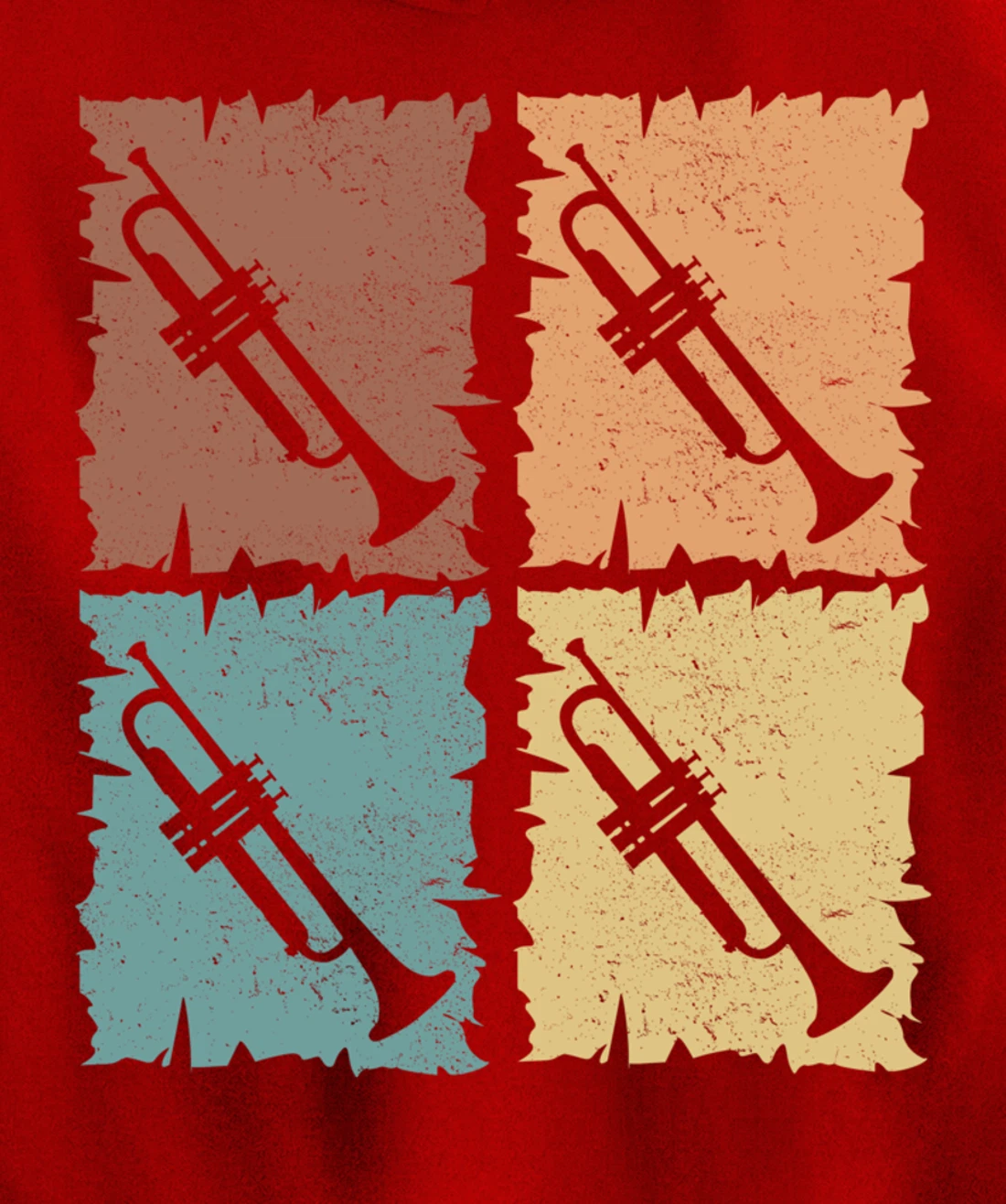 Trumpets graphic trumpeter design brass music Pullover Hoodie