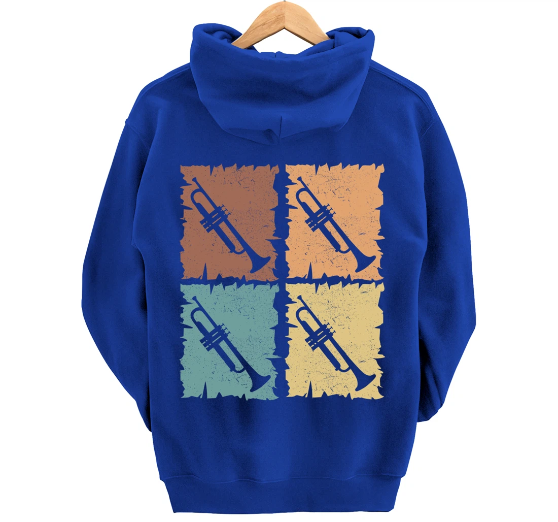 Trumpets graphic trumpeter design brass music Pullover Hoodie