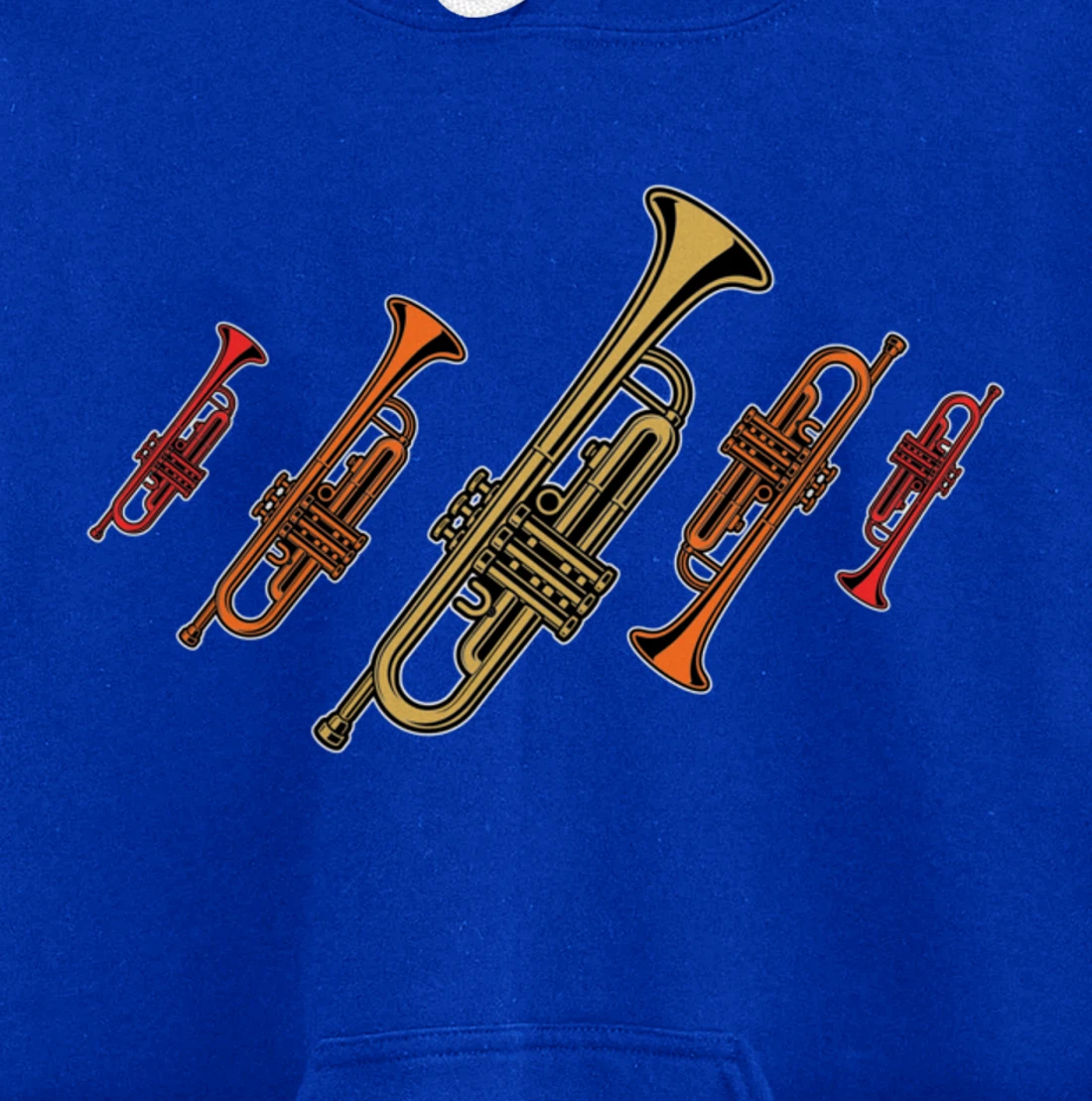 Musical design for trumpet player trumpet musician Pullover Hoodie