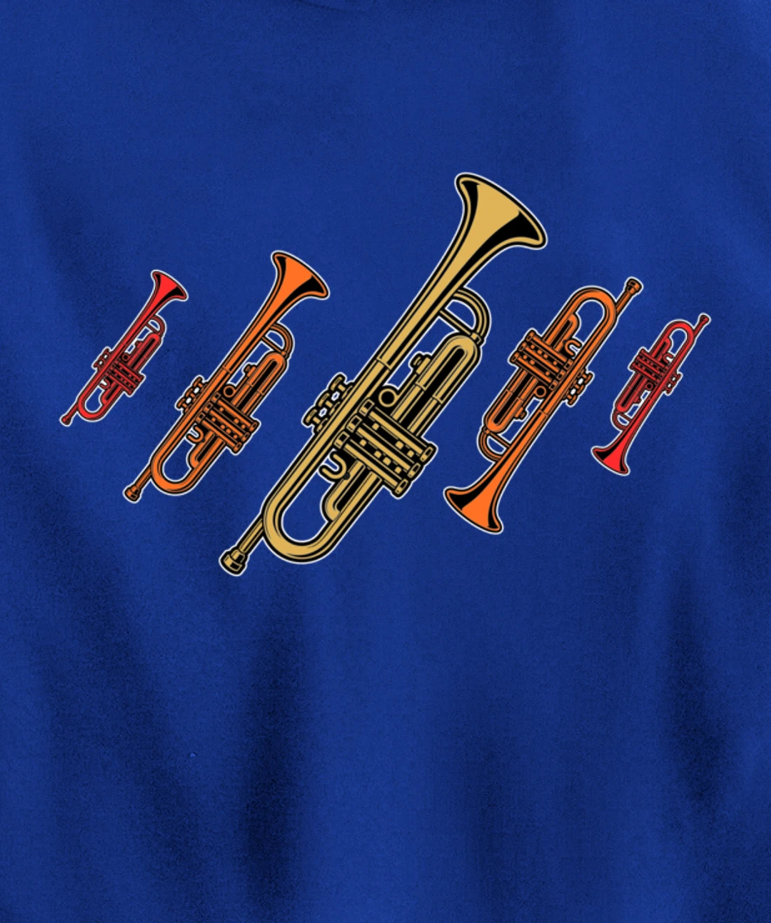 Musical design for trumpet player trumpet musician Pullover Hoodie