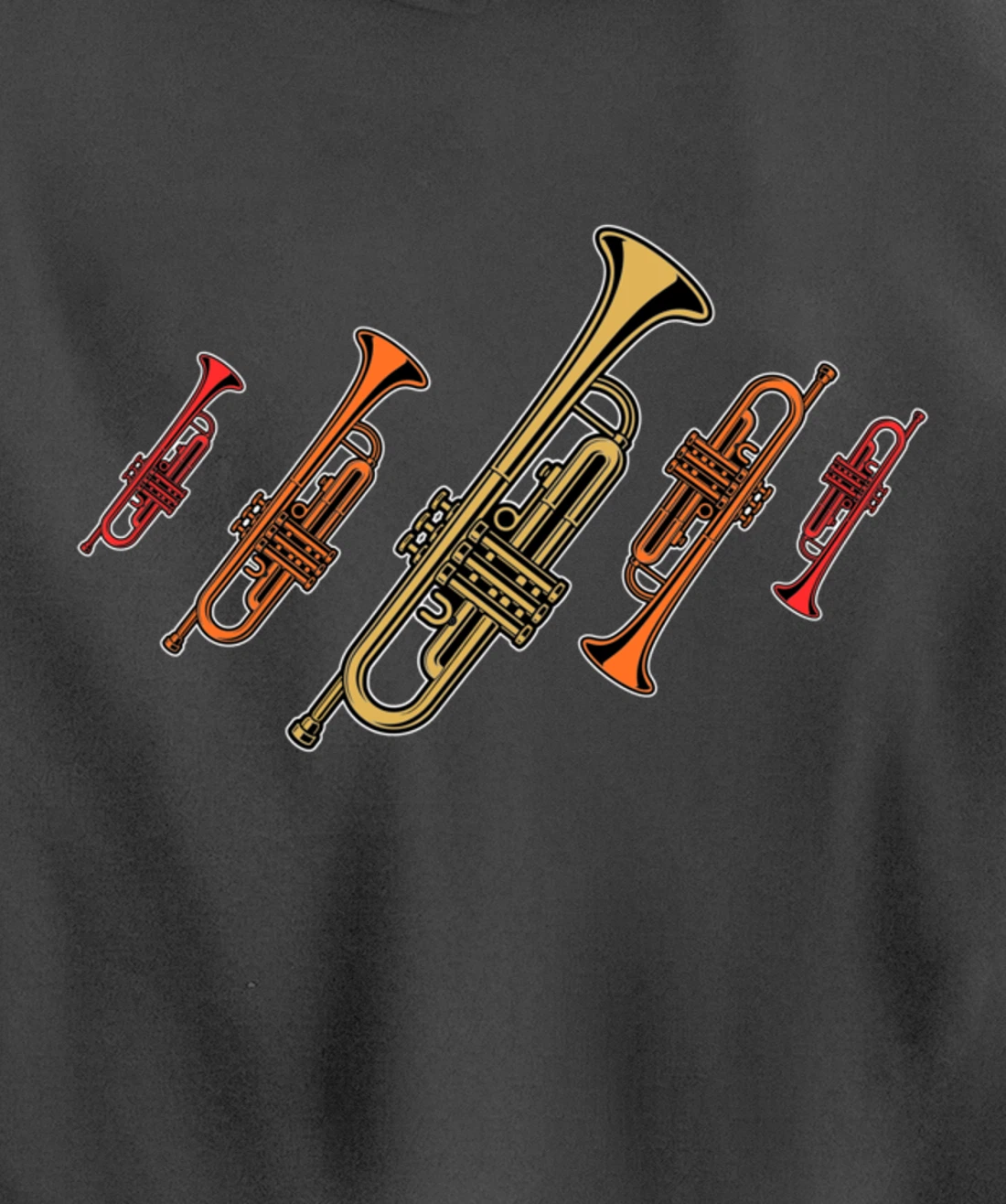 Musical design for trumpet player trumpet musician Pullover Hoodie