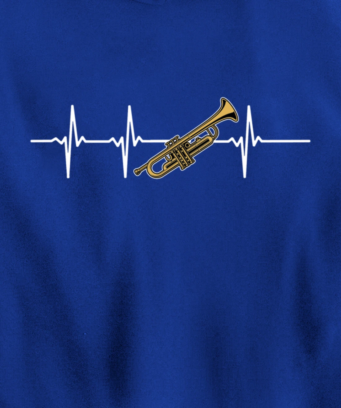 trumpet heartbeat ECG heart rate trumpeter instruments Pullover Hoodie