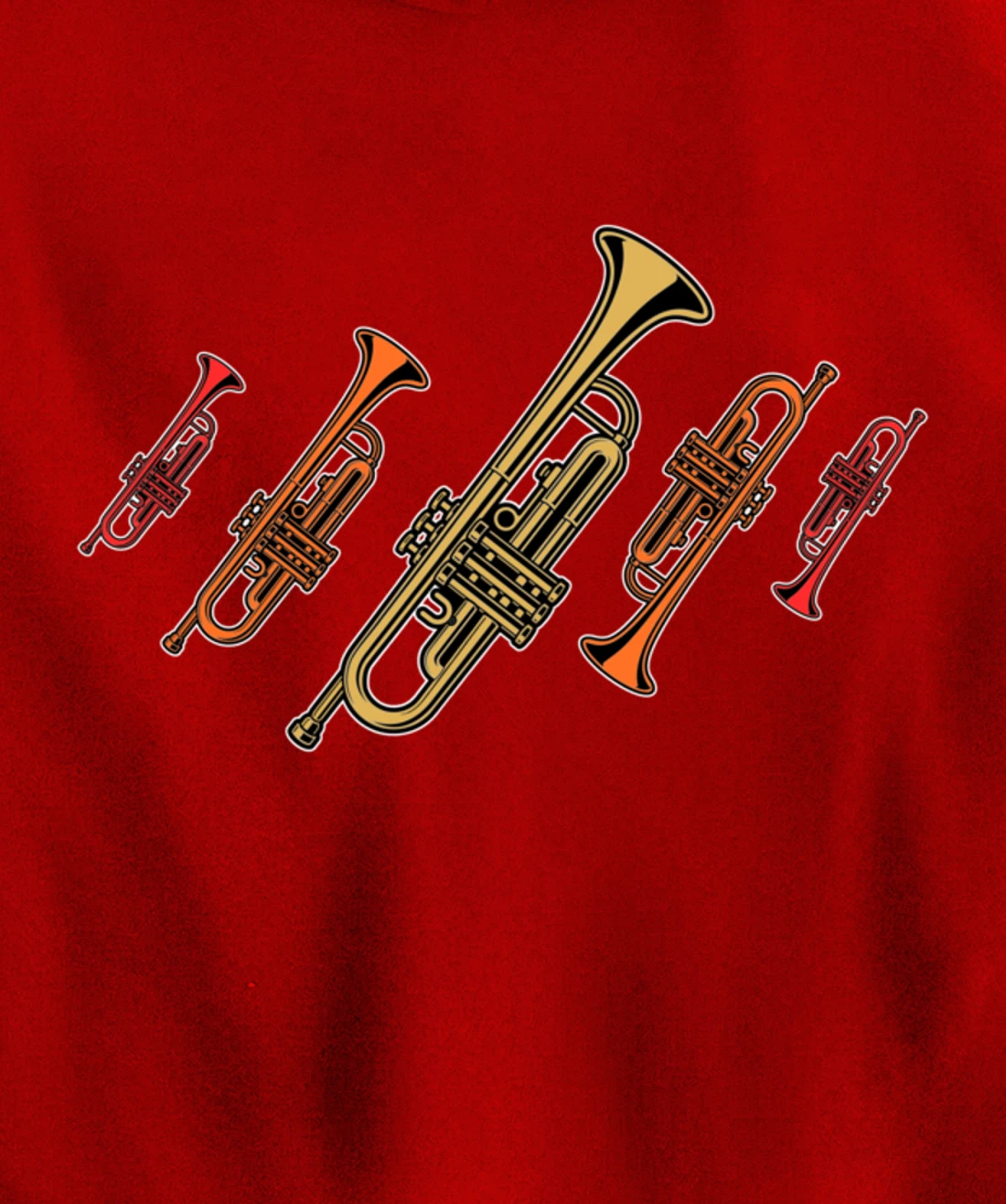 Musical design for trumpet player trumpet musician Pullover Hoodie
