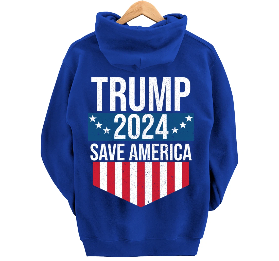 Trump 2024 Save America Donald Trump Supporters Pullover Hoodie
