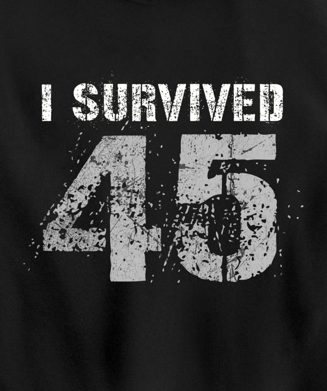 Vintage Biden Wins Trump Lost Election - I Survived No. 45 Pullover Hoodie