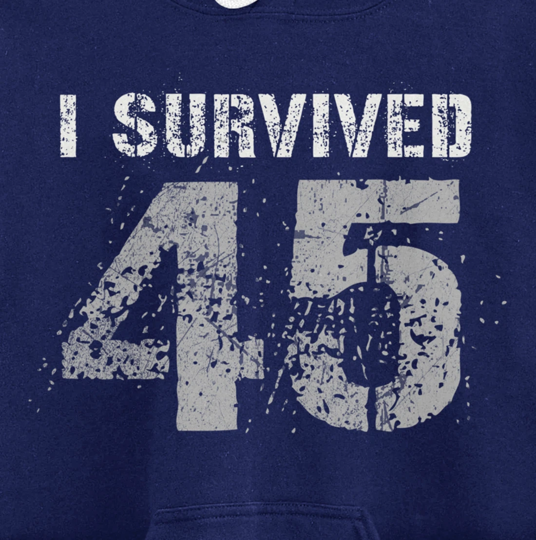 Vintage Biden Wins Trump Lost Election - I Survived No. 45 Pullover Hoodie