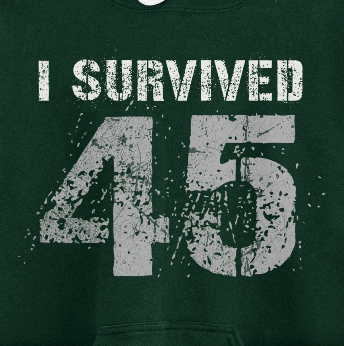 Vintage Biden Wins Trump Lost Election - I Survived No. 45 Pullover Hoodie