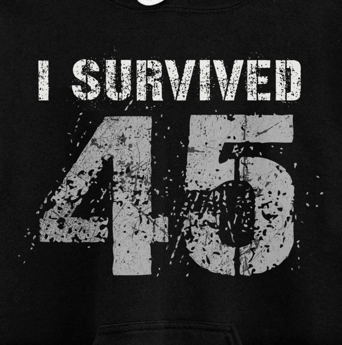 Vintage Biden Wins Trump Lost Election - I Survived No. 45 Pullover Hoodie