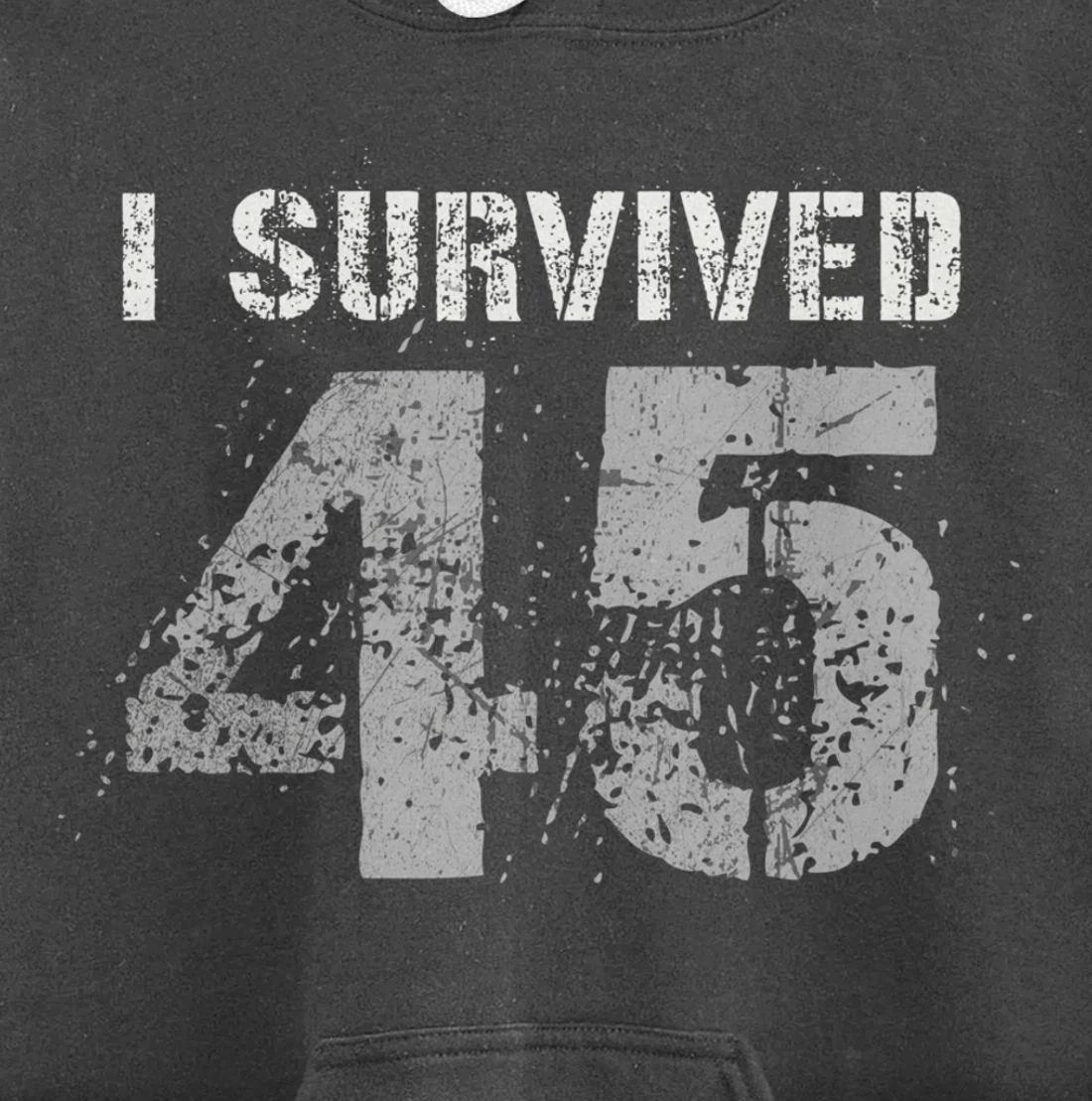 Vintage Biden Wins Trump Lost Election - I Survived No. 45 Pullover Hoodie