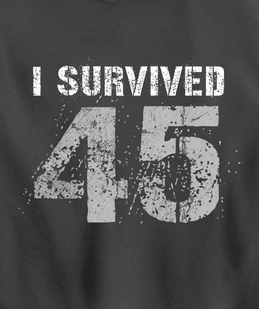 Vintage Biden Wins Trump Lost Election - I Survived No. 45 Pullover Hoodie