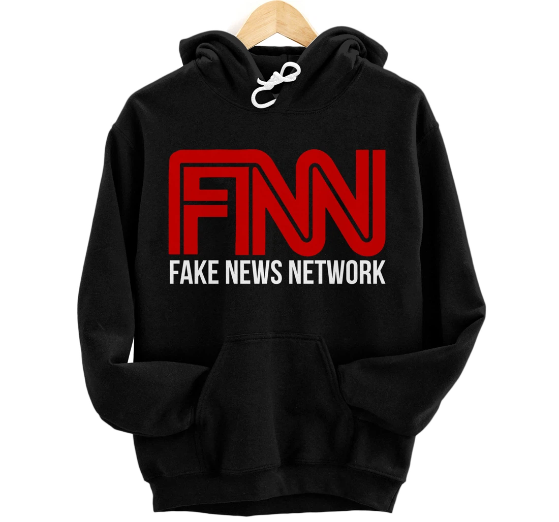 Fake News Network Shirt Donald Trump Fan FNN Fun Gift Pullover Hoodie