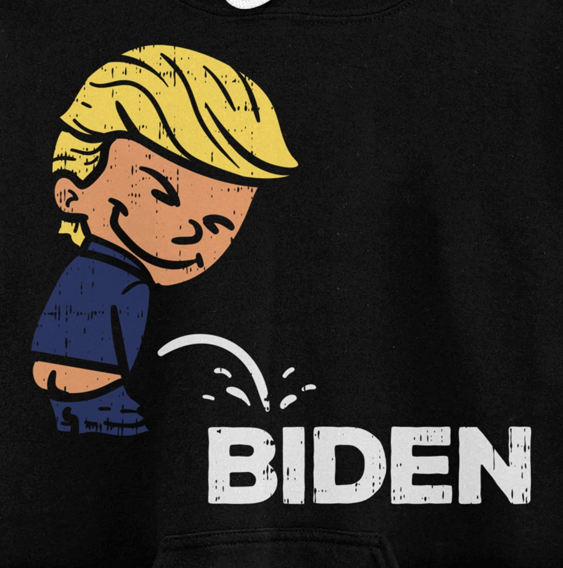 Donald Trump Pees On Biden Anti-Biden Republican GOP Pullover Hoodie