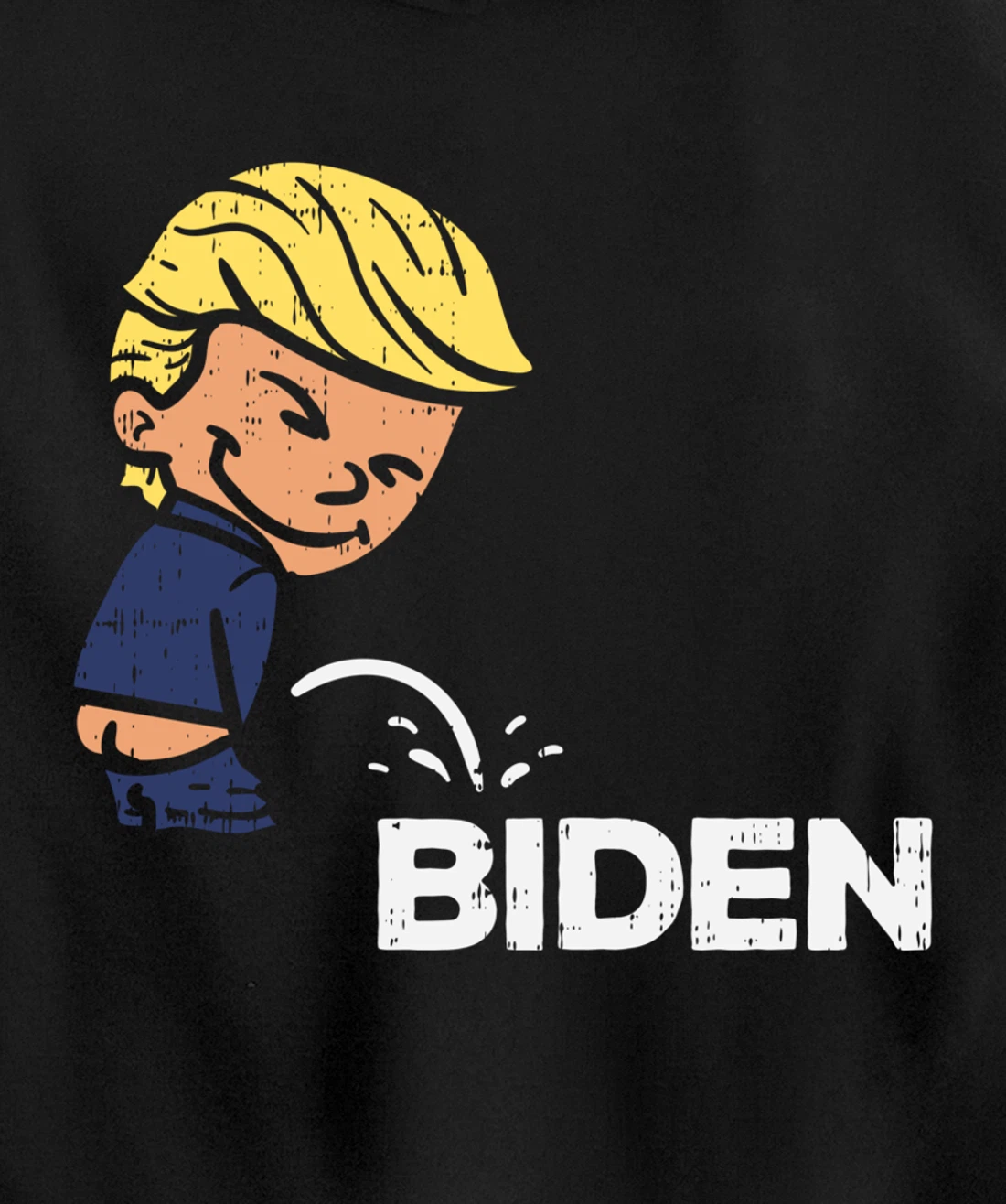 Donald Trump Pees On Biden Anti-Biden Republican GOP Pullover Hoodie