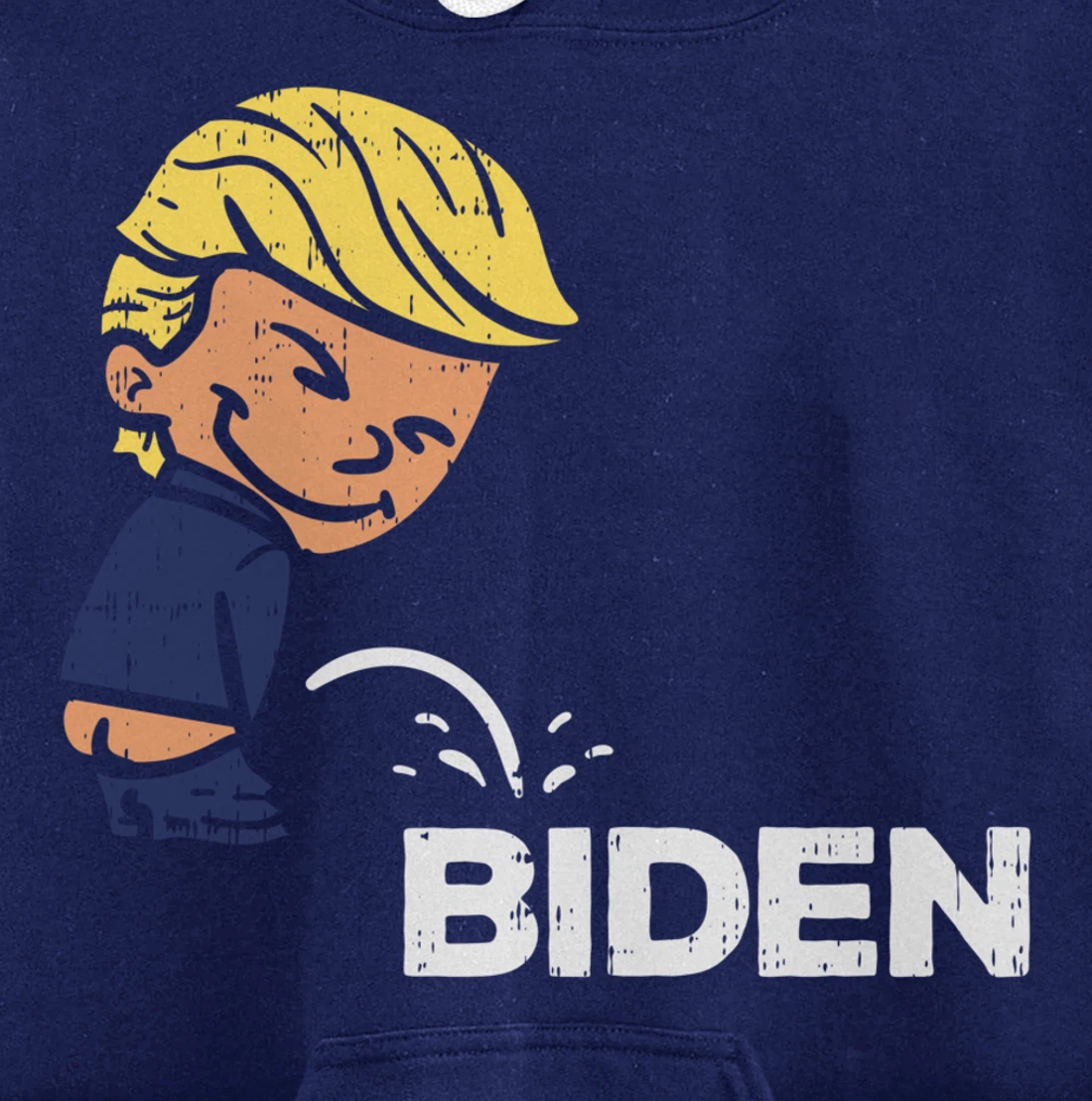 Donald Trump Pees On Biden Anti-Biden Republican GOP Pullover Hoodie