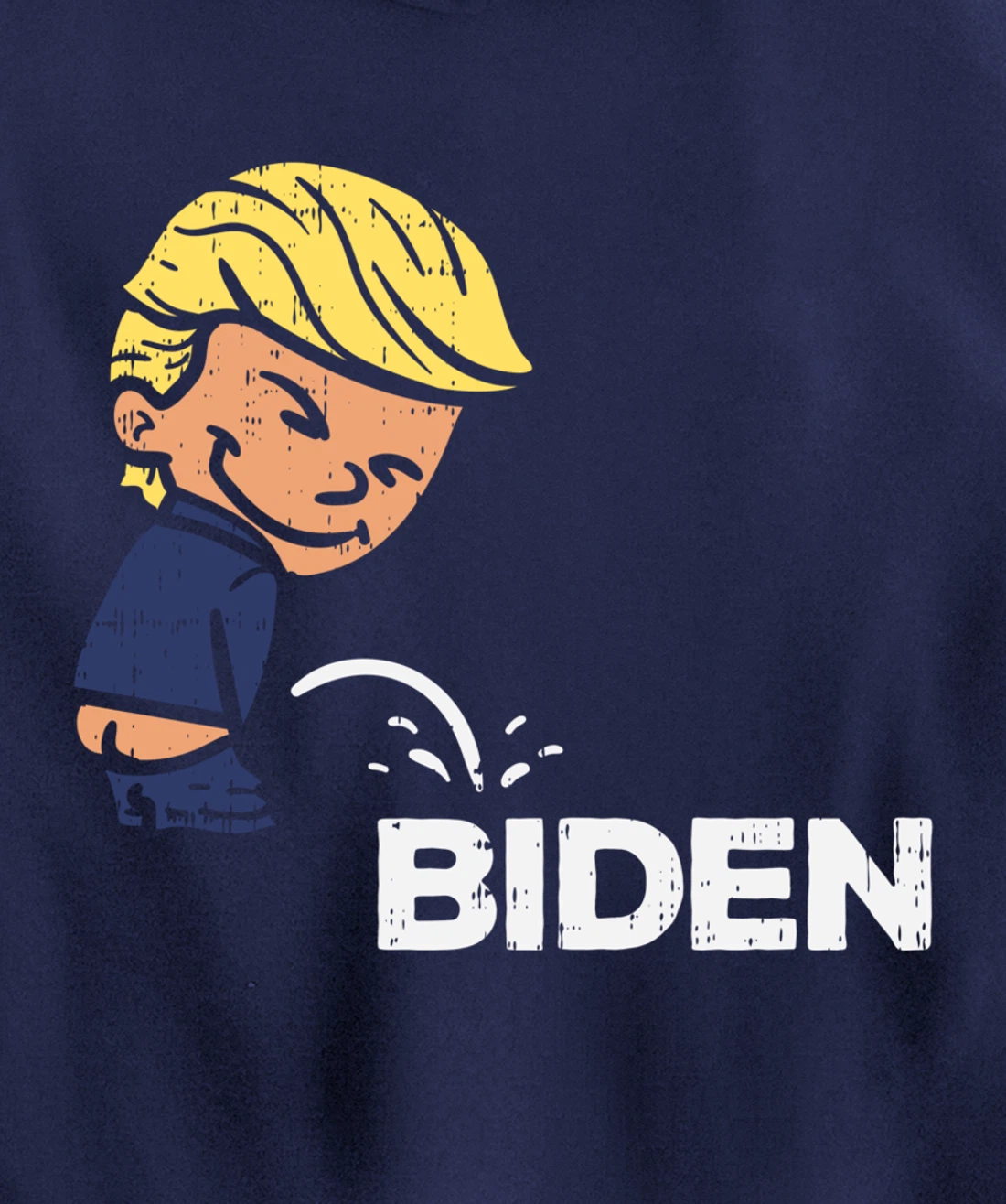 Donald Trump Pees On Biden Anti-Biden Republican GOP Pullover Hoodie