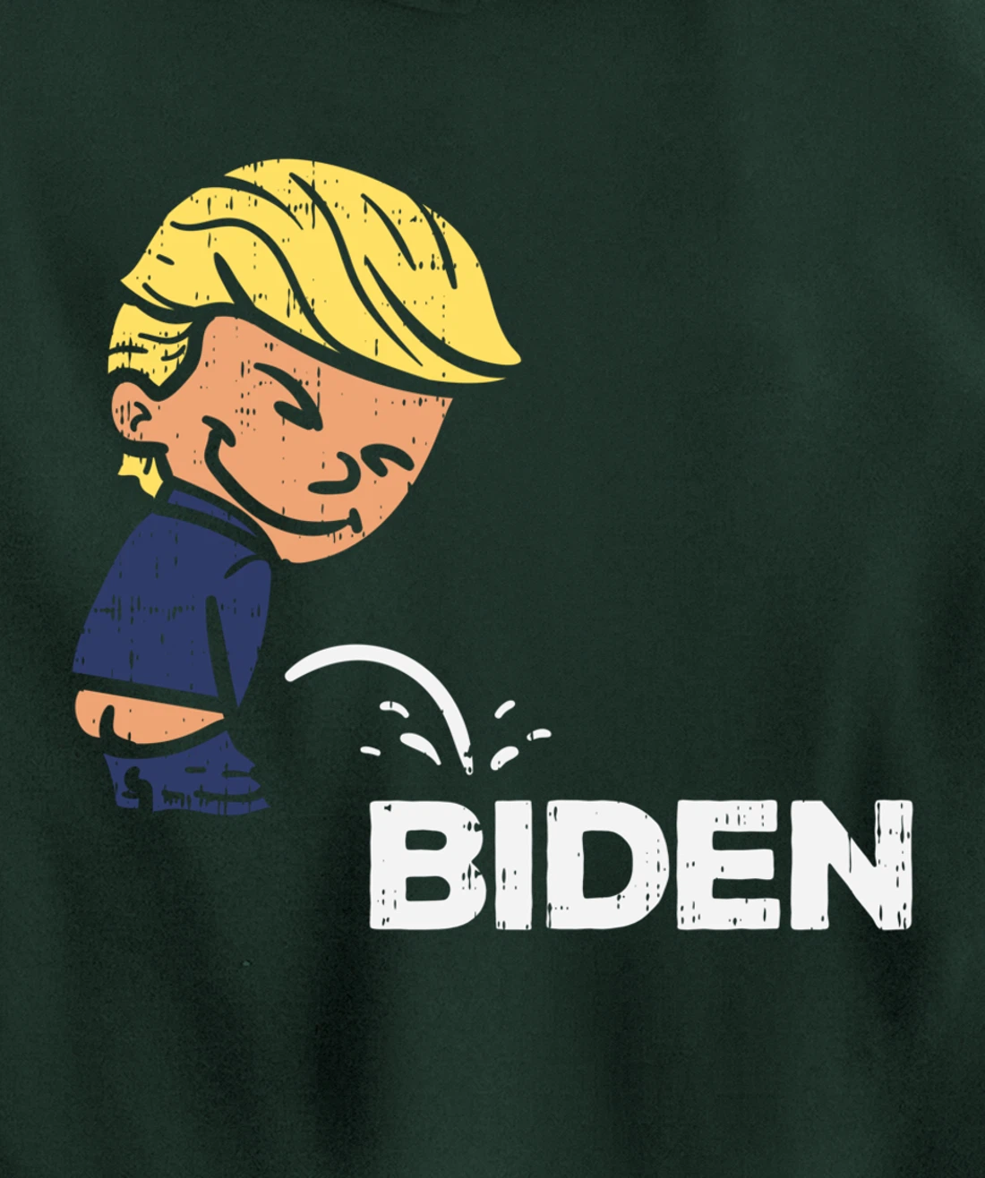 Donald Trump Pees On Biden Anti-Biden Republican GOP Pullover Hoodie