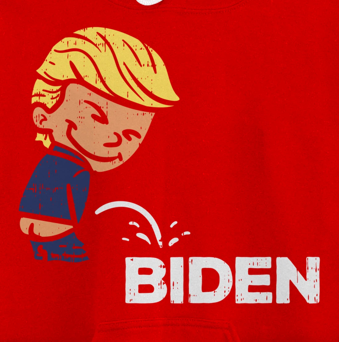 Donald Trump Pees On Biden Anti-Biden Republican GOP Pullover Hoodie