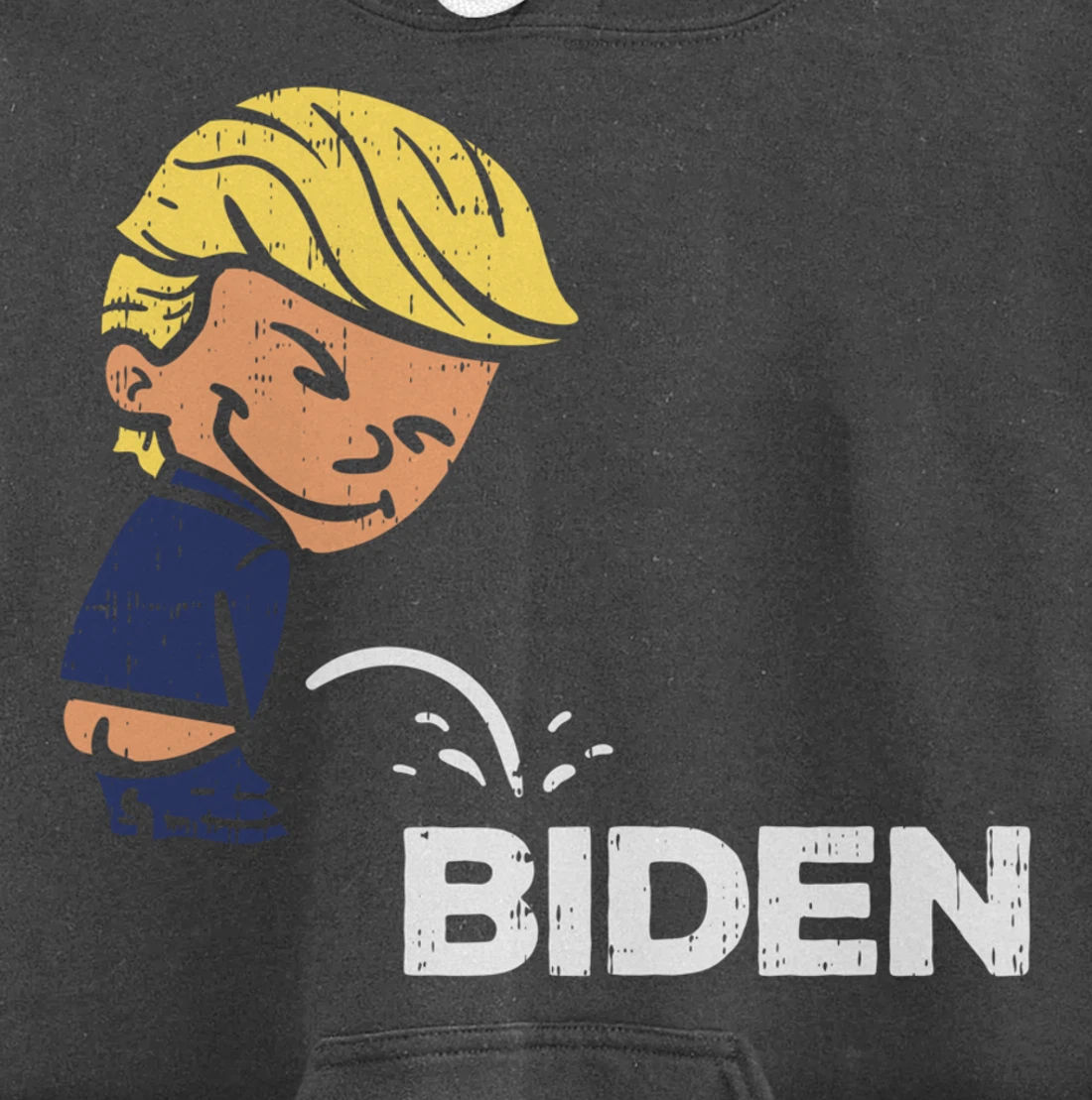 Donald Trump Pees On Biden Anti-Biden Republican GOP Pullover Hoodie