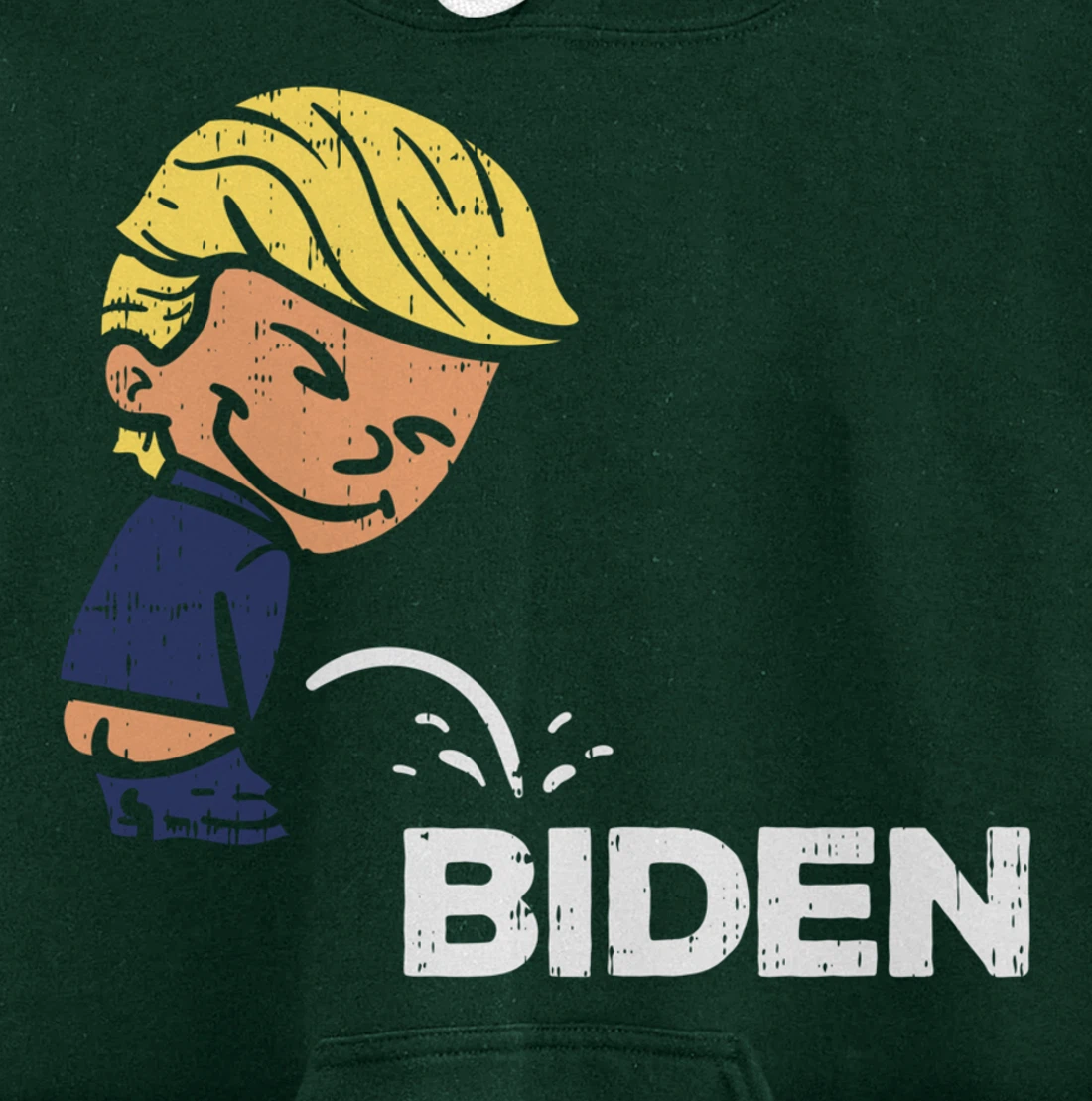 Donald Trump Pees On Biden Anti-Biden Republican GOP Pullover Hoodie