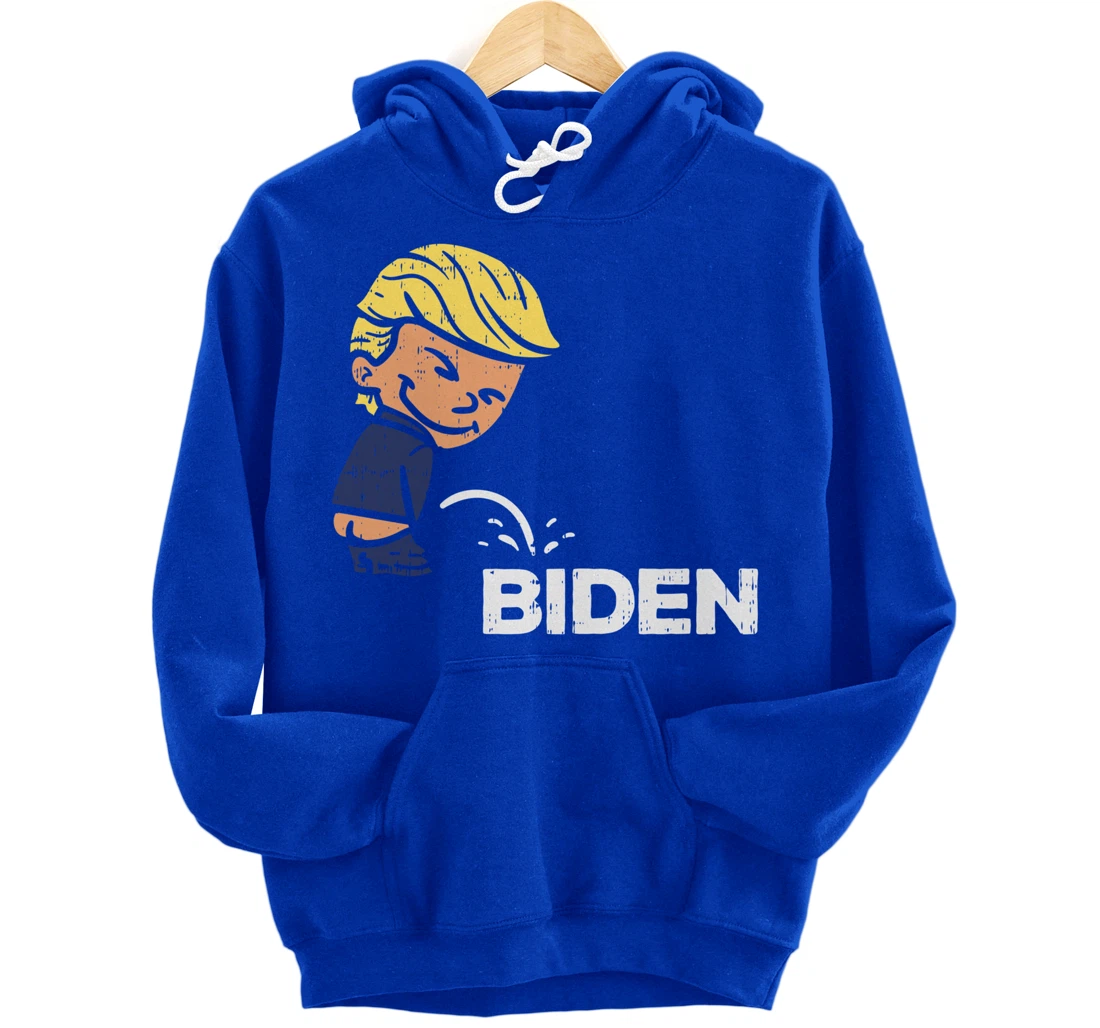 Donald Trump Pees On Biden Anti-Biden Republican GOP Pullover Hoodie