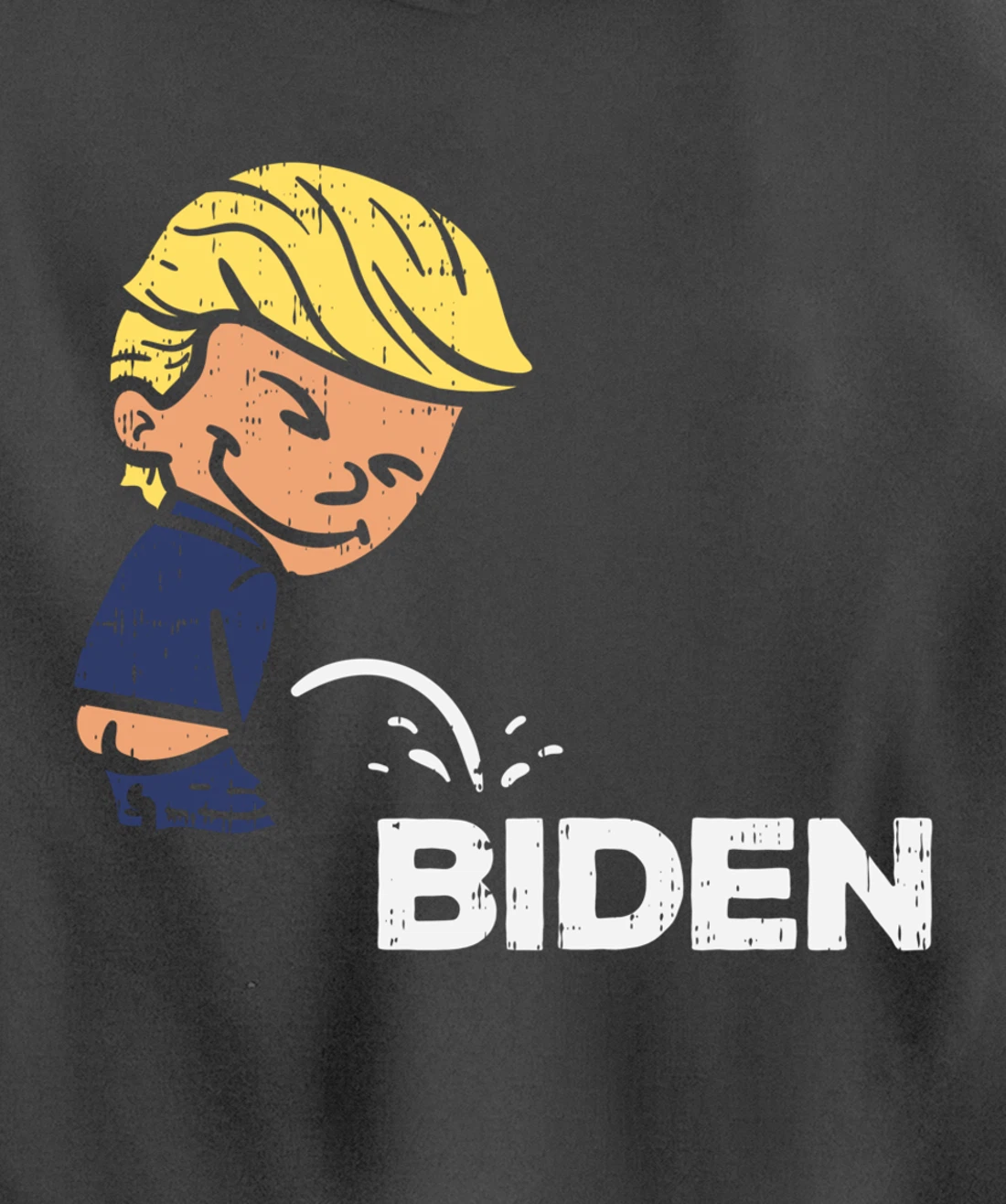 Donald Trump Pees On Biden Anti-Biden Republican GOP Pullover Hoodie