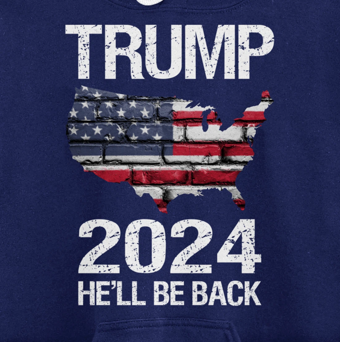 TRUMP 2024 HE'LL BE BACK Pullover Hoodie