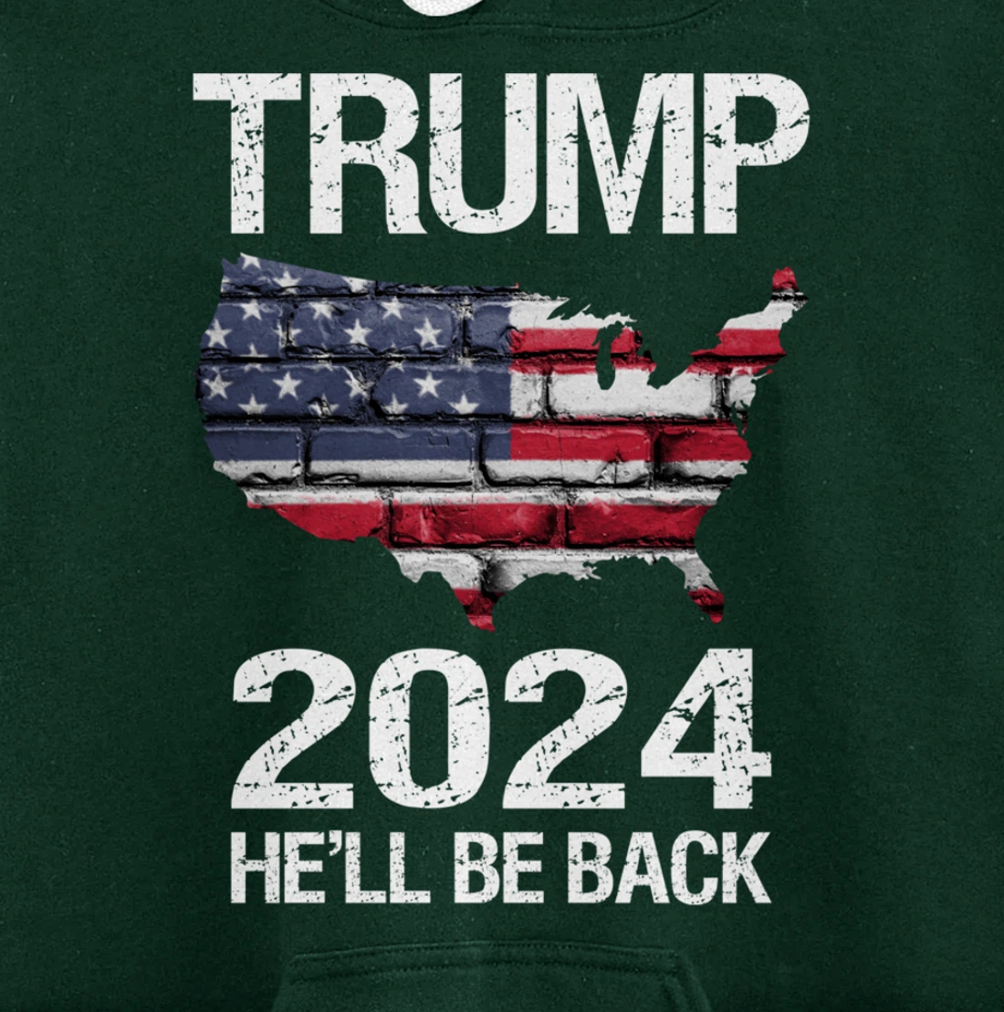 TRUMP 2024 HE'LL BE BACK Pullover Hoodie