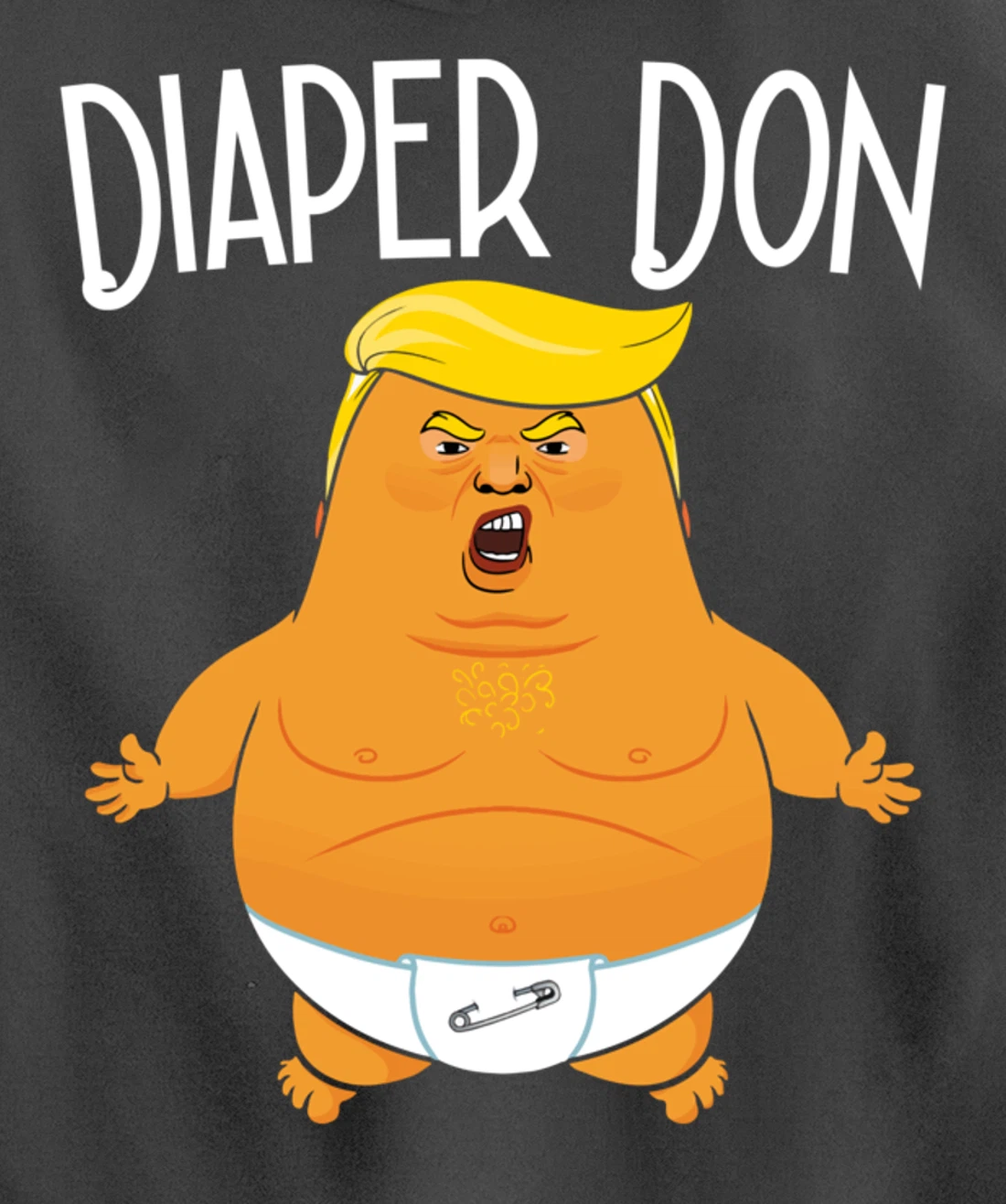 Funny Diaper Don Baby Trump Pullover Hoodie