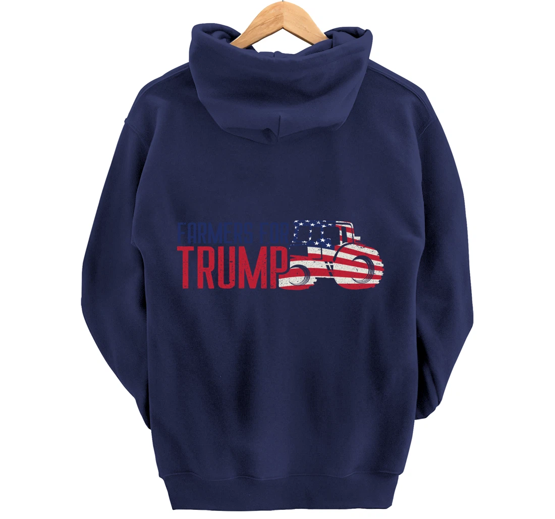 Farmers for Trump Flags Banners Signs & Apparel Pullover Hoodie