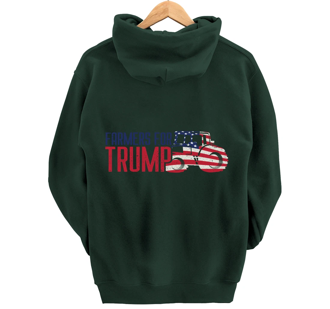 Farmers for Trump Flags Banners Signs & Apparel Pullover Hoodie
