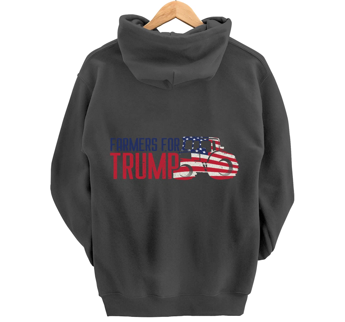 Farmers for Trump Flags Banners Signs & Apparel Pullover Hoodie