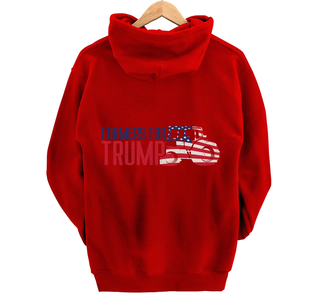 Farmers for Trump Flags Banners Signs & Apparel Pullover Hoodie
