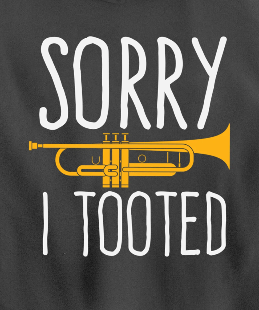 Funny Sorry I Tooted Trumpet Band Pullover Hoodie