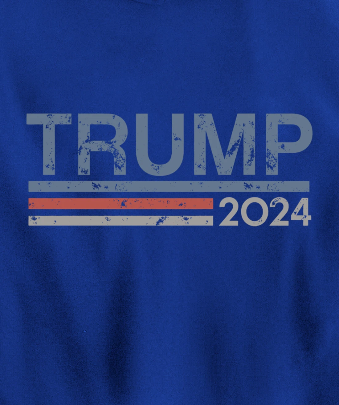 Vintage Retro Style Stripes Trump 2024 Pullover Hoodie