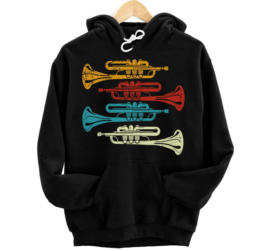 Retro Trumpet Pullover Hoodie