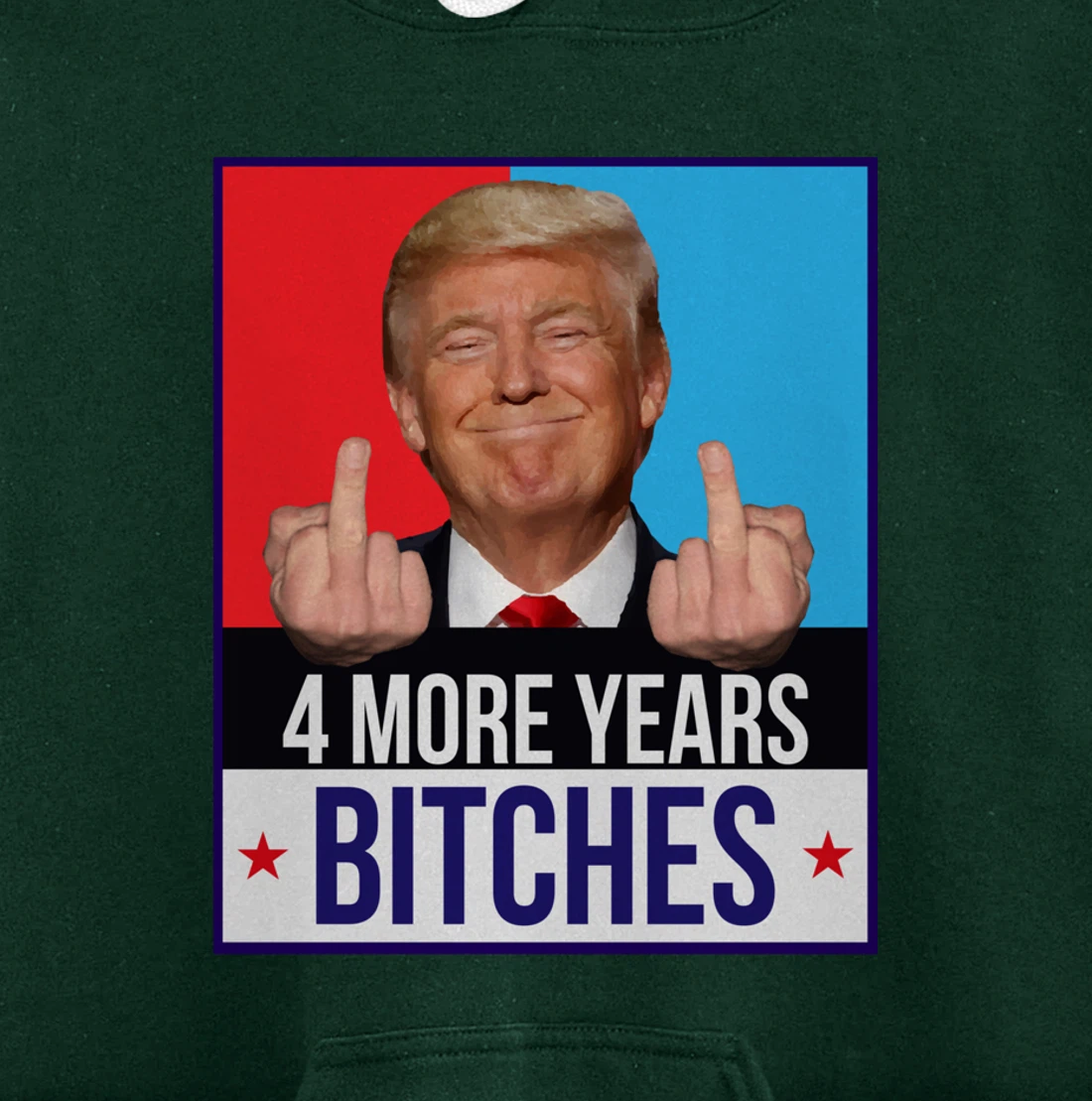 Funny Trump Wins - 4 More Years Bitches Republican Gift Pullover Hoodie