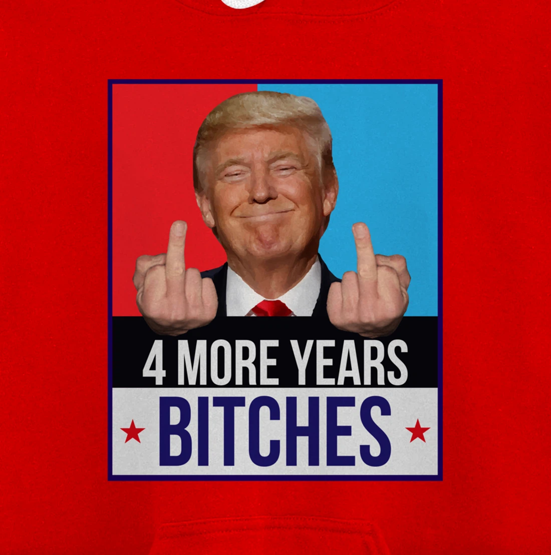 Funny Trump Wins - 4 More Years Bitches Republican Gift Pullover Hoodie