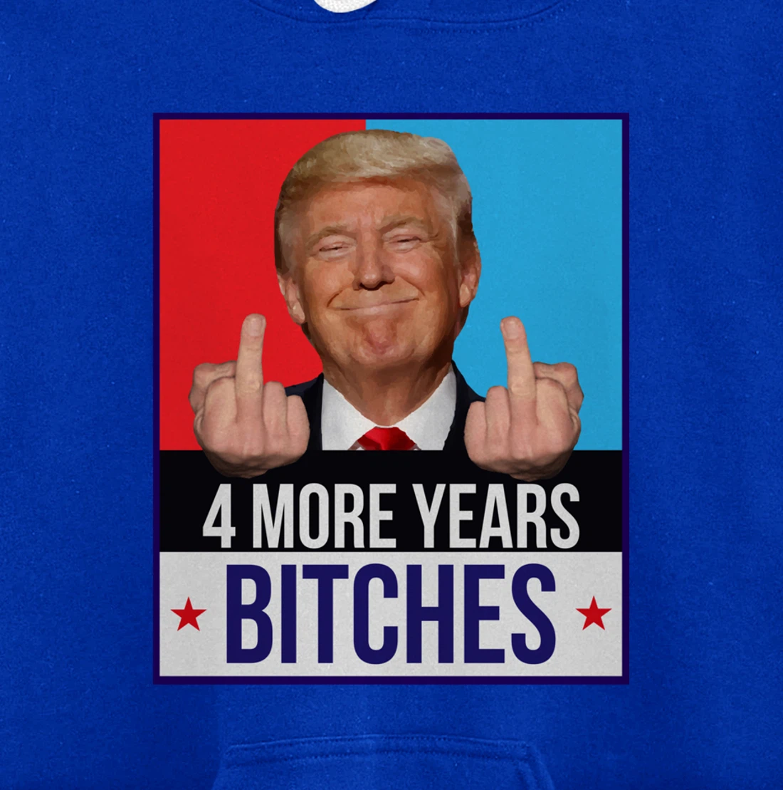 Funny Trump Wins - 4 More Years Bitches Republican Gift Pullover Hoodie