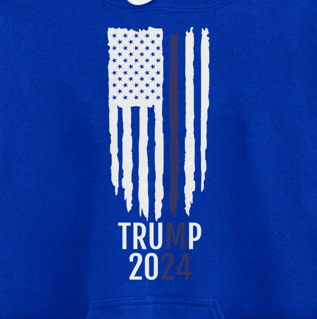 President Donald Trump 2024 Thin Blue Line Police Pullover Hoodie