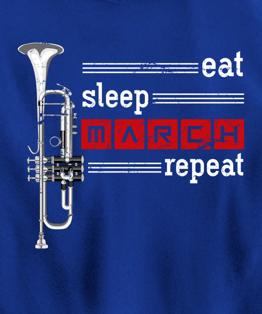 Marching Band Musician Trumpeter Gift Music Trumpet Pullover Hoodie