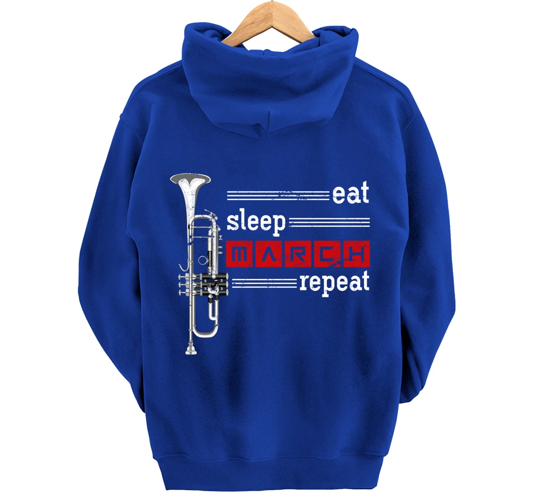 Marching Band Musician Trumpeter Gift Music Trumpet Pullover Hoodie
