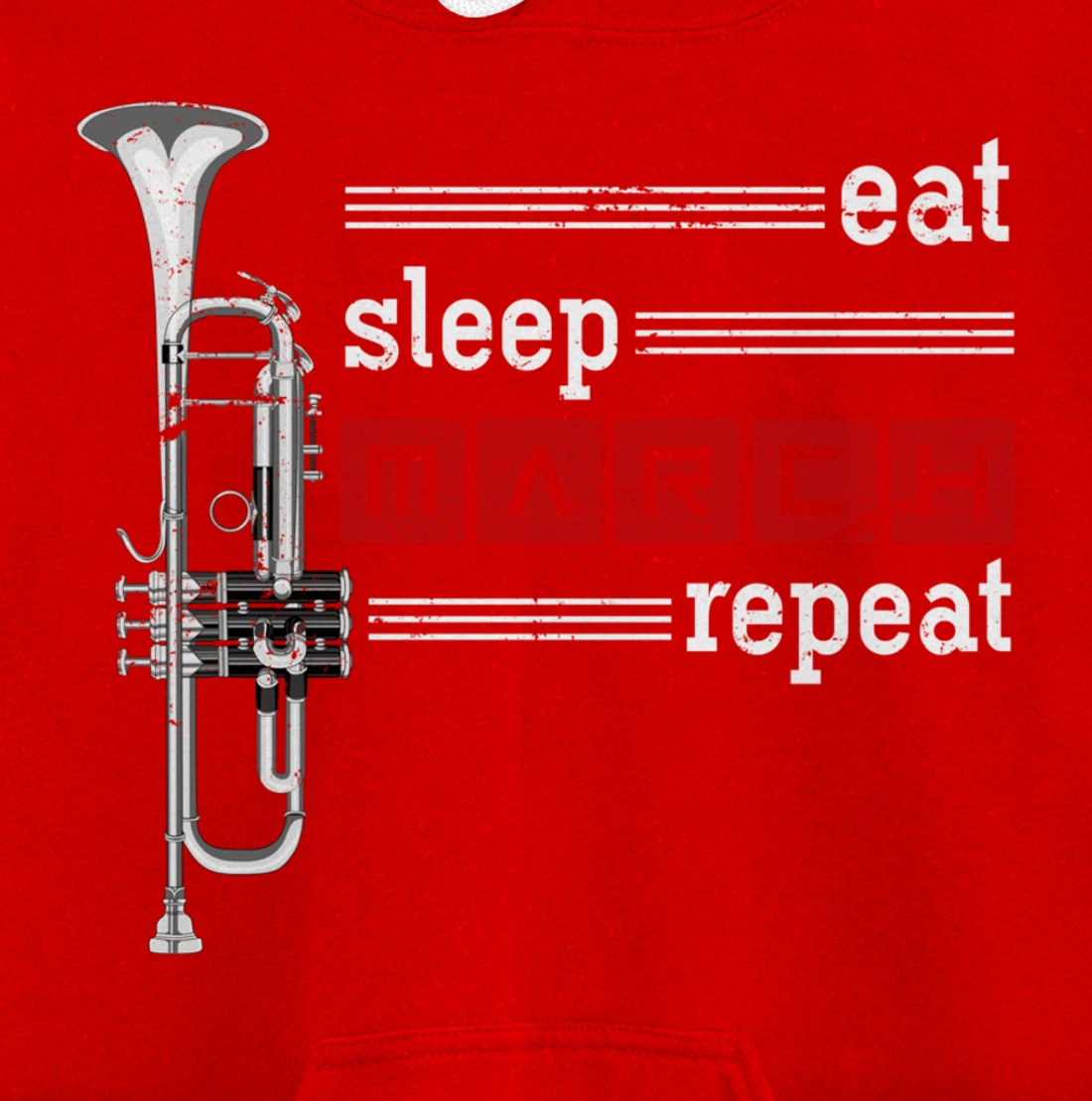 Marching Band Musician Trumpeter Gift Music Trumpet Pullover Hoodie
