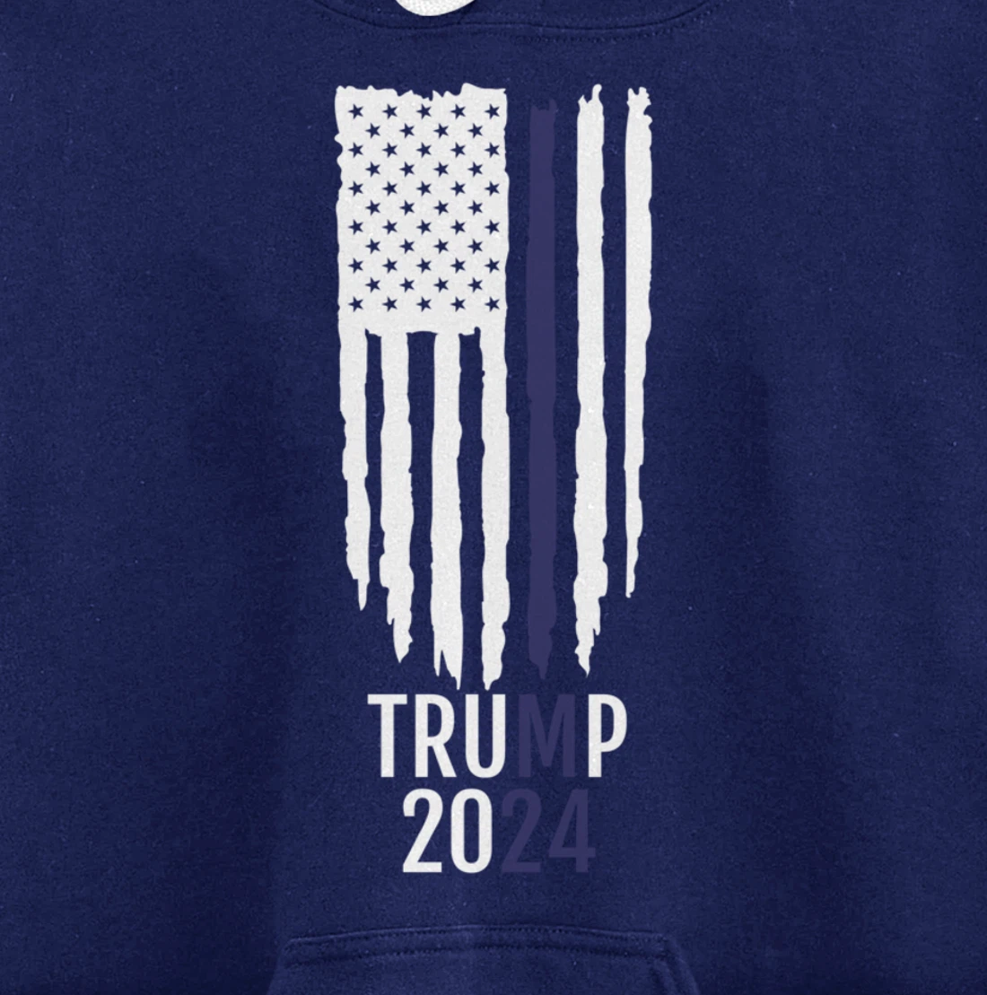 President Donald Trump 2024 Thin Blue Line Police Pullover Hoodie