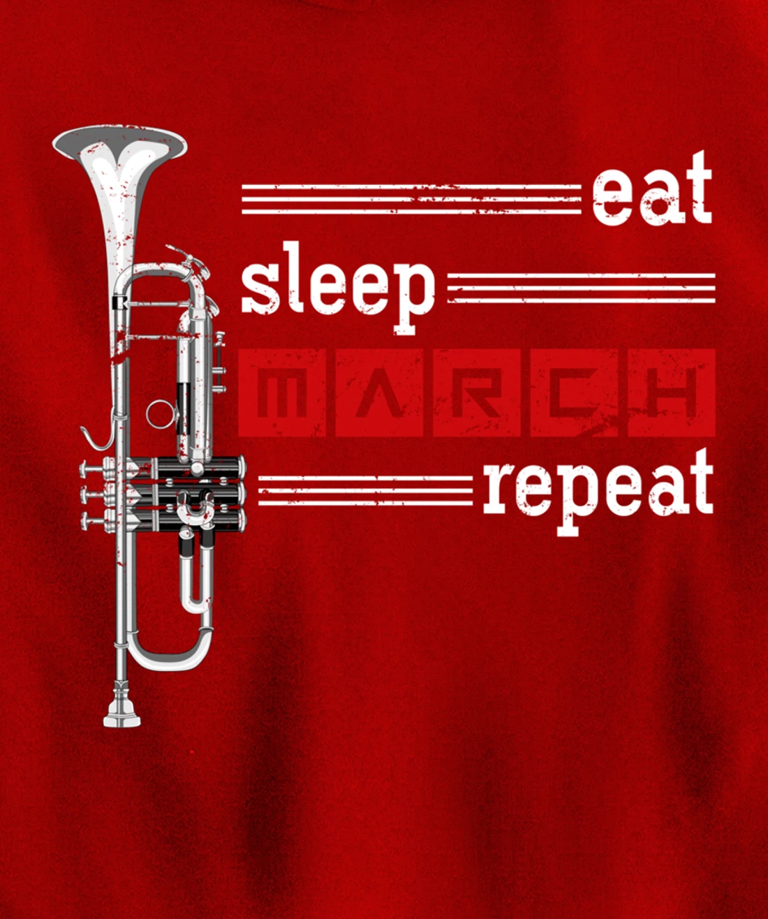Marching Band Musician Trumpeter Gift Music Trumpet Pullover Hoodie
