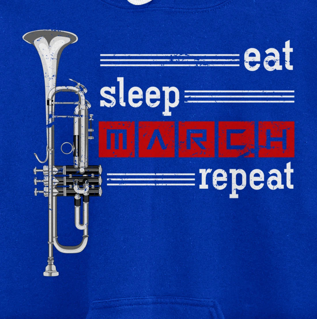 Marching Band Musician Trumpeter Gift Music Trumpet Pullover Hoodie