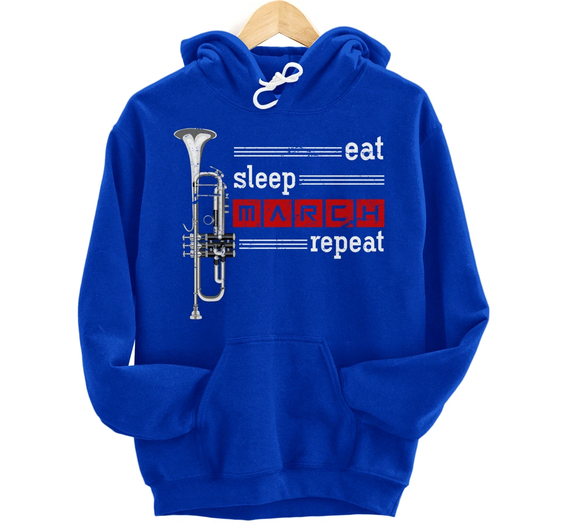Marching Band Musician Trumpeter Gift Music Trumpet Pullover Hoodie