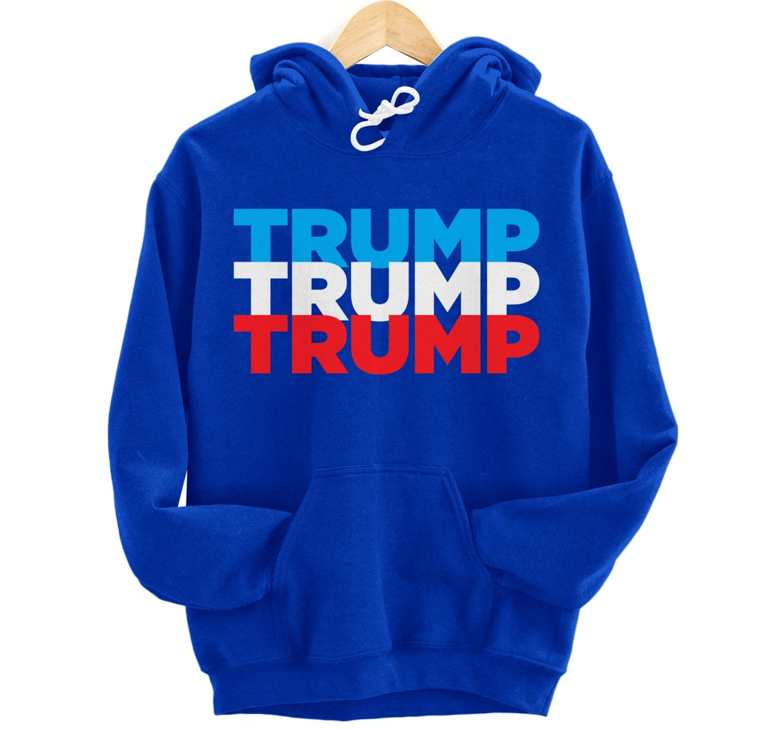 Trump 2024 Election | Red White Blue | Trump Gift Pullover Hoodie