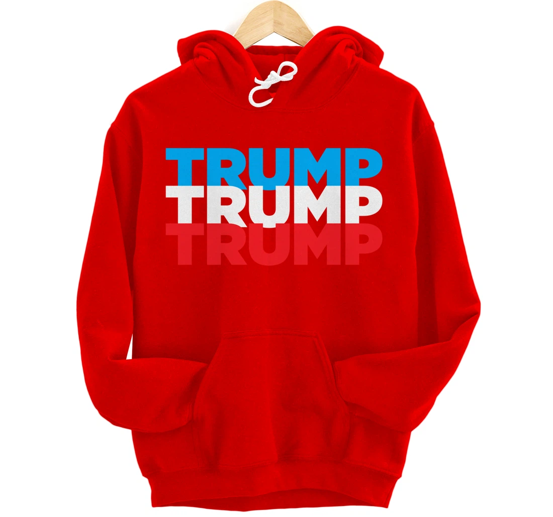 Trump 2024 Election | Red White Blue | Trump Gift Pullover Hoodie
