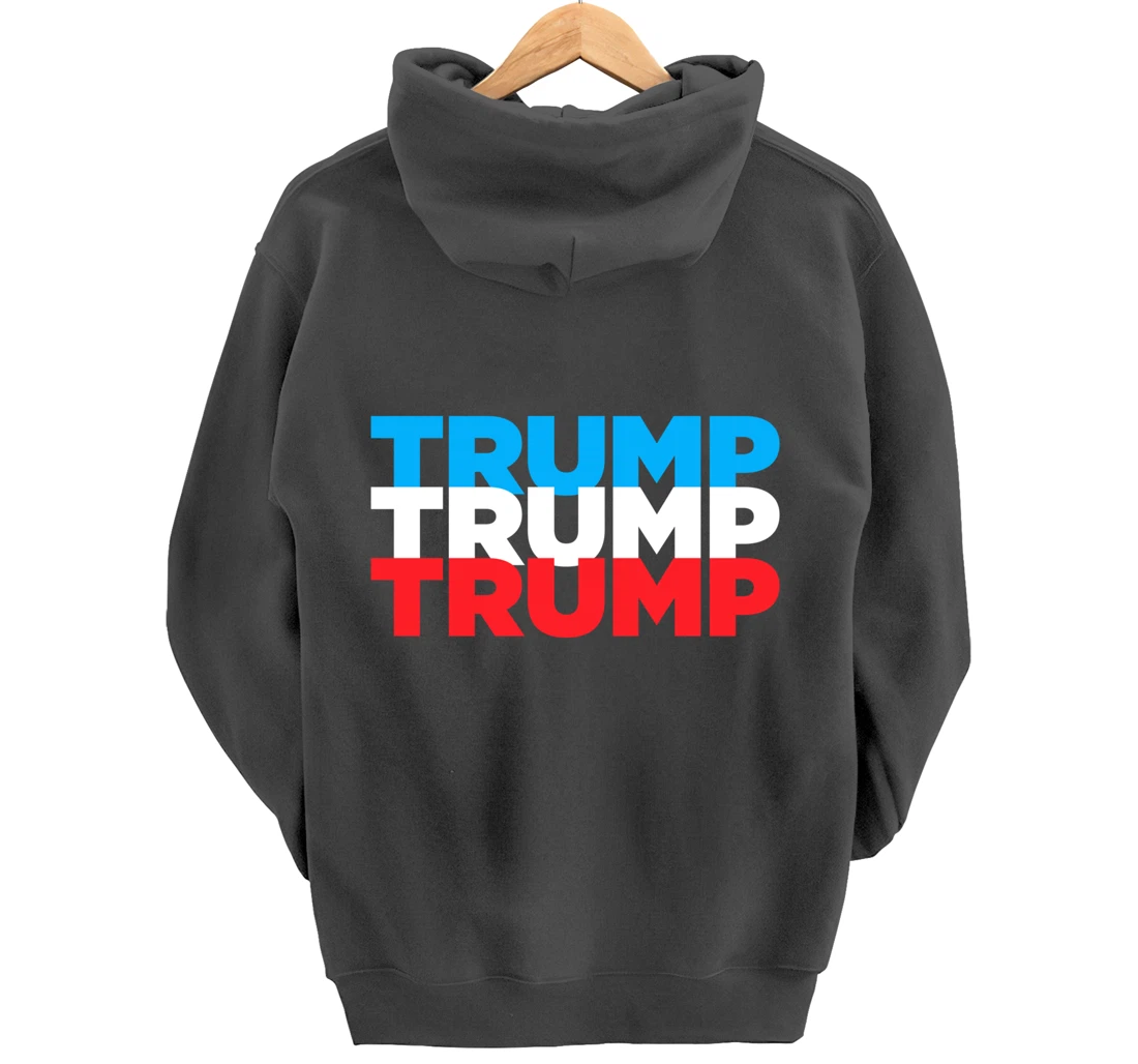 Trump 2024 Election | Red White Blue | Trump Gift Pullover Hoodie